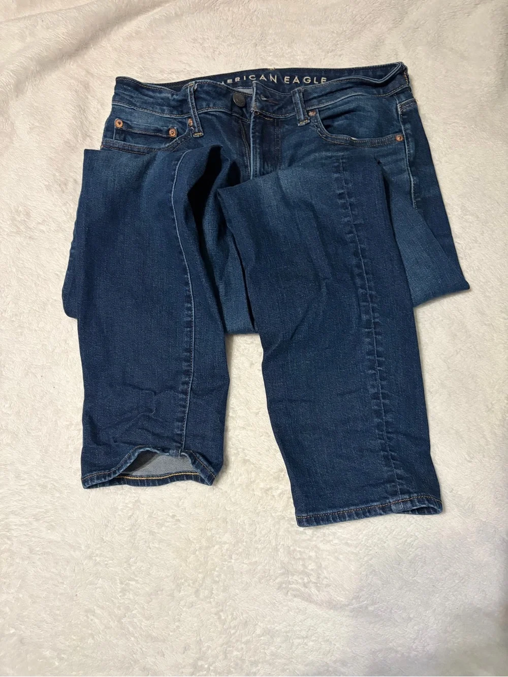 American Eagle Outfitters Men's 30x32 Blue Straight-Leg Jeans